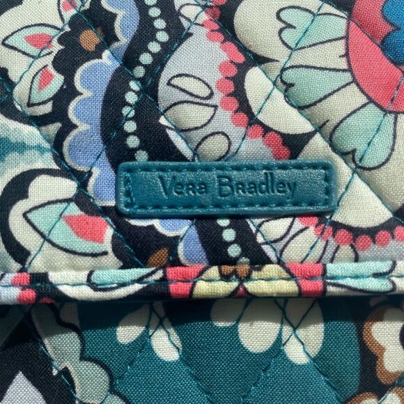 Vera Bradley Haymarket Paisley Jewel Cotton Euro Wallet - Picture 7 of 15